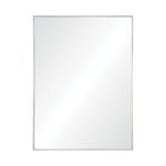 Renwil Carmelle Polished Stainless Steel Wall Mirror MT2346 - front view with polished frame