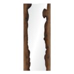 Renwil Connix Natural Firwood Wall Mirror MT2385 - front view of mirror with sculpted natural firwood edges