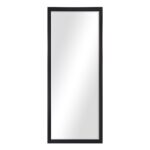 Renwil Delacorte Black Foil Full Length Mirror MT2403 - front view of rectangular full-length mirror