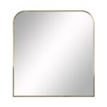Renwil Joan Antique Brass Arched Wall Mirror MT2507 - front view of antique brass arched wall mirror