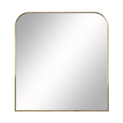 Renwil Joan Antique Brass Arched Wall Mirror MT2507 - front view of antique brass arched wall mirror