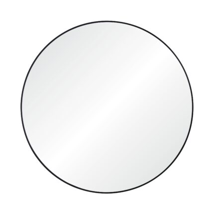 Renwil Sami Large Matte Black Round Wall Mirror MT2530 - front view of the large matte black round mirror