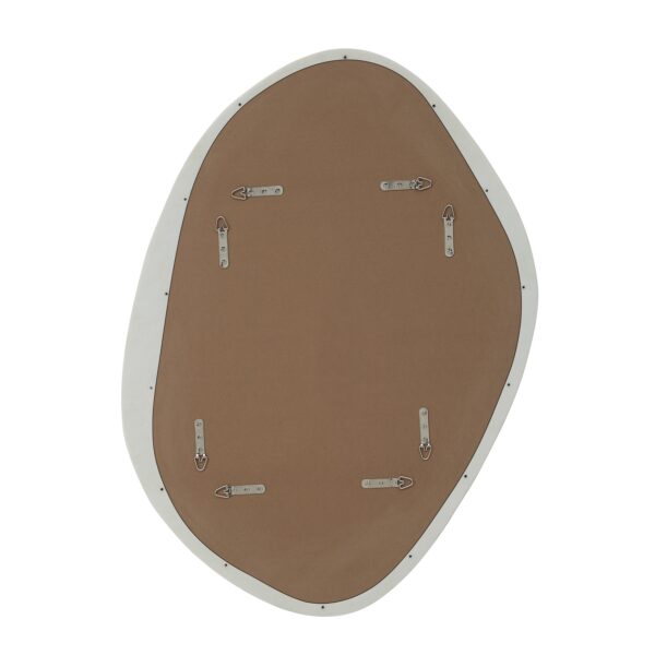 Renwil Folignio Rice Stone Resin Organic Wall Mirror MT2691 - rear view showing vertical and horizontal mounting points