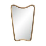 Renwil Echoa Gold-Bronze Curved Wall Mirror MT2762 - front view of gold-bronze curved mirror