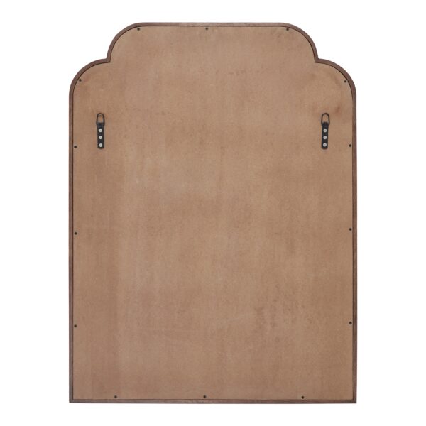 Renwil Octavian Walnut-Stained Mango Wood Wall Mirror MT2767 - rear view of backing and mounting points