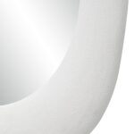 Renwil Galera Textured White Plaster Wall Mirror MT2768 - close-up of textured white plaster finish