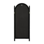 Renwil Ignatius Walnut-Finish Twisted-Frame Full-Length Mirror MT2769 - rear view of backing, mounts and anti-tip point