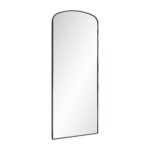 Renwil Sabine Dark Antique Bronze Full Length Mirror MT2776 - angled view of slim stainless steel frame