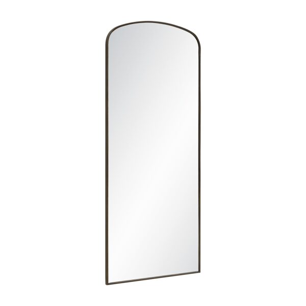 Renwil Sabine Dark Antique Bronze Full Length Mirror MT2776 - angled view of slim stainless steel frame