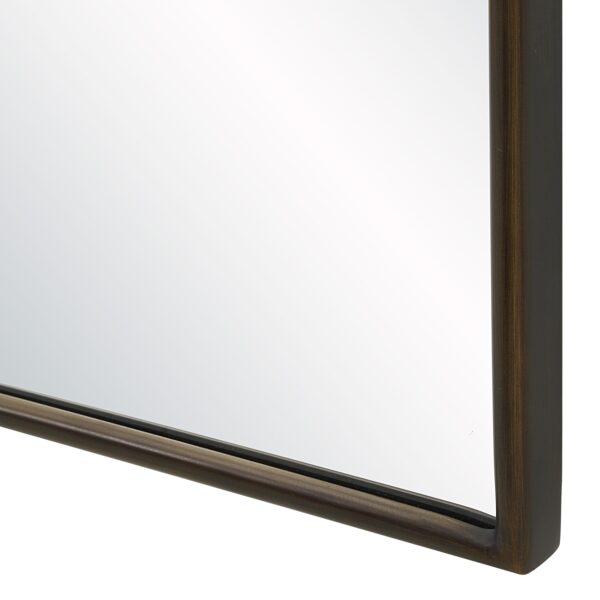 Renwil Sabine Dark Antique Bronze Full Length Mirror MT2776 - close-up of powder-coated dark bronze edge