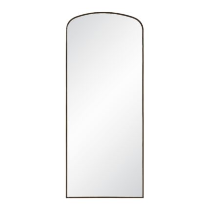 Renwil Sabine Dark Antique Bronze Full Length Mirror MT2776 - front view of tall dark antique bronze mirror