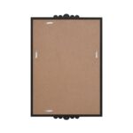 Renwil Cosmos Matte Black Mirror with Marble-Effect Accents MT2780 - rear view showing mounting points for two orientations