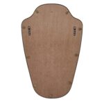 Renwil Elodie Antique Brushed Brass Shield Wall Mirror MT2783 - rear view showing two D-ring mounts