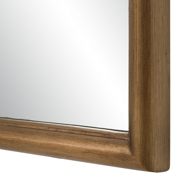 Renwil Emilien Gold-Bronze Shaped Wall Mirror MT2792 - close-up of broad powder-coated frame