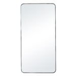 Renwil Glencoe 20-by-40-Inch Matte Black Wall Mirror MT2799 - front view of exact 20-by-40-inch matte black model