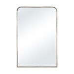 Renwil Jackline Antique Brass Wall Mirror MT2800 - front view of exact antique brass model