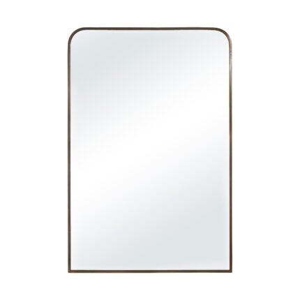 Renwil Jackline Antique Brass Wall Mirror MT2800 - front view of exact antique brass model