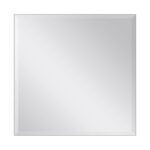 Renwil Vogue Beveled Frameless Square Wall Mirror MT639 - front view of square beveled frameless mirror