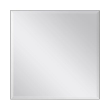 Renwil Vogue Beveled Frameless Square Wall Mirror MT639 - front view of square beveled frameless mirror