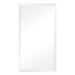 Renwil Bjorn Beveled Frameless Rectangular Wall Mirror MT641 - front view of rectangular beveled mirror