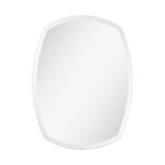 Renwil Spalding Beveled Frameless Shaped Wall Mirror MT950 - front view of shaped beveled frameless mirror