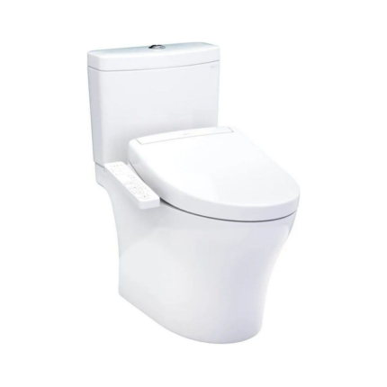 TOTO Aquia IV WASHLET+ S2 Two-Piece Toilet - 1.28 GPF/0.9 GPF - Universal Height Cotton