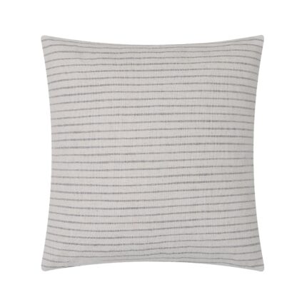 Renwil Lauren Beige and Grey Striped Pillow 20 x 20 PWFL1477 - front view of beige and grey striped pillow