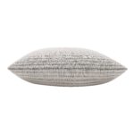 Renwil Lauren Beige and Grey Striped Pillow 20 x 20 PWFL1477 - side view of striped pillow