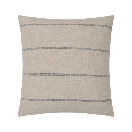 Renwil Montana Charcoal-Stripe Pillow 20 x 20 PWFL1479 - front view of the Montana Charcoal stripe pillow
