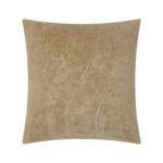Renwil Oceana Beige Textured Pillow 20 x 20 PWFL1481 - front view of beige textured Oceana pillow