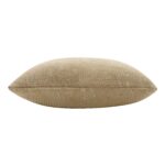 Renwil Oceana Beige Textured Pillow 20 x 20 PWFL1481 - side view of textured pillow