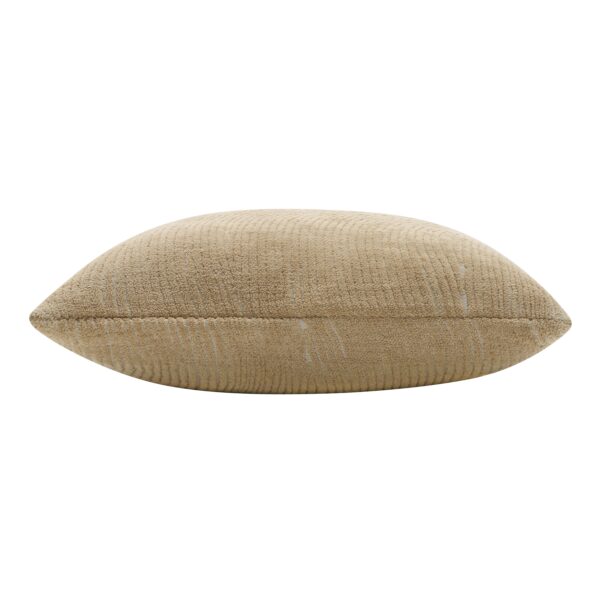 Renwil Oceana Beige Textured Pillow 20 x 20 PWFL1481 - side view of textured pillow