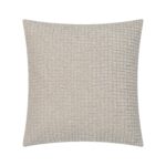 Renwil Lizzy Soft Beige Textured Pillow 20 x 20 PWFL1482 - front view of soft beige textured Lizzy pillow