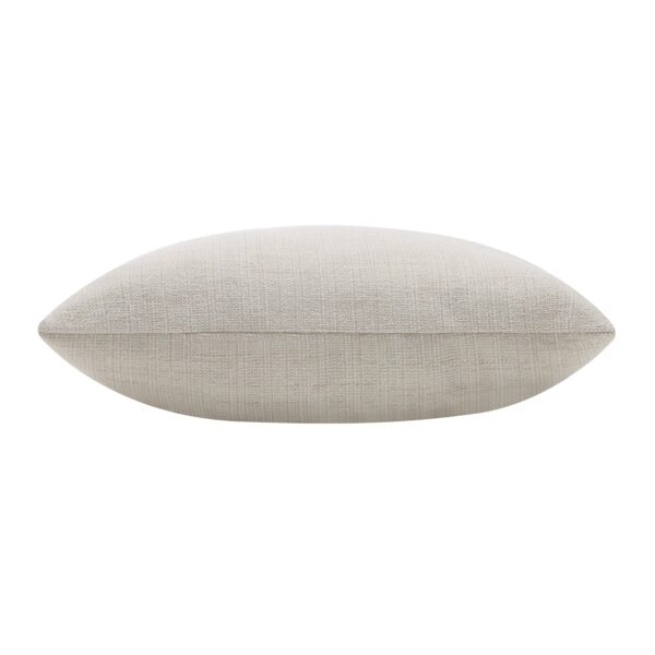 Renwil Pisces Ivory Textured Pillow 20 x 20 PWFL1483 - side view of pillow