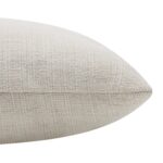 Renwil Pisces Ivory Textured Pillow 20 x 20 PWFL1483 - close-up of pillow weave and edge