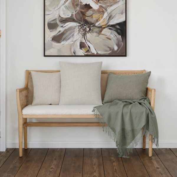 Renwil Pisces Ivory Textured Pillow 20 x 20 PWFL1483 - Pisces pillow styled in a room