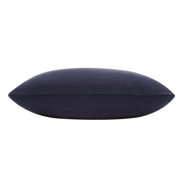 Renwil Forester Indigo Herringbone Pillow 20 x 20 PWFL1484 - side view of pillow