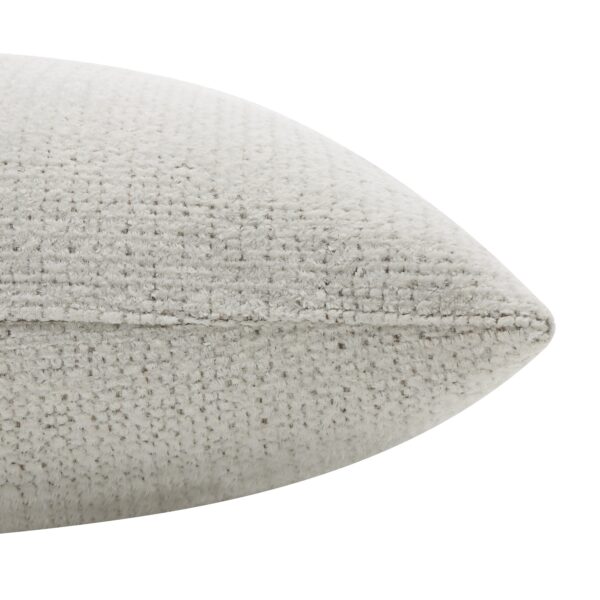 Renwil Bolero Ivory Textured Pillow 20 x 20 PWFL1485 - close-up of pillow weave and edge