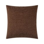 Renwil Ferro Brown Woven Pillow 20 x 20 PWFL1487 - front view of the exact Ferro Brown pillow