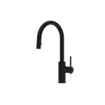 Riobel Lateral™ Pull-Down Kitchen Faucet With Single Spray - Black