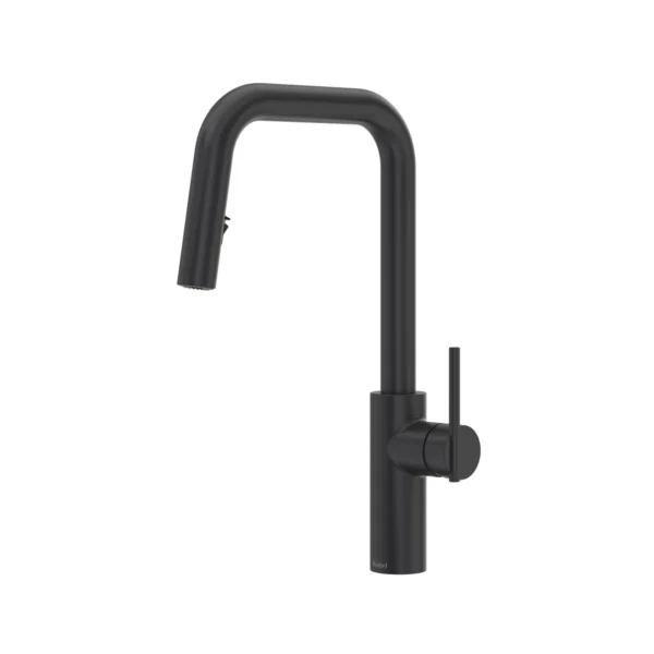 Riobel Lateral™ Pull-Down Kitchen Faucet With U-Spout - Black