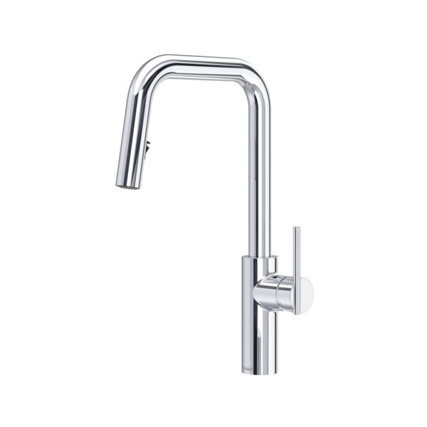 Riobel Lateral™ Pull-Down Kitchen Faucet With U-Spout - Chrome