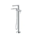 Riobel Nibi Thermostatic Single Hole Floor Mount Tub Filler Trim - Chrome TNB39C