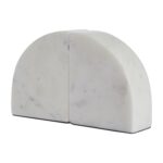 Renwil Kaleido Marble Bookends - Set of 2 — pair arranged together in an arch-like form