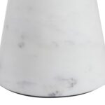 Renwil Silica White Marble Sculpture — detail of the marble veining near the base