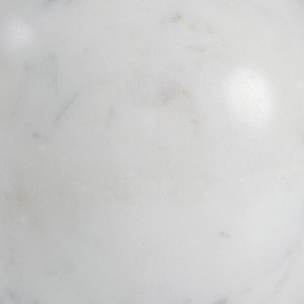 Renwil Diadem White Marble Sphere Sculpture — product detail view 2