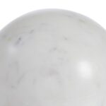 Renwil Diadem White Marble Sphere Sculpture — product detail view 3