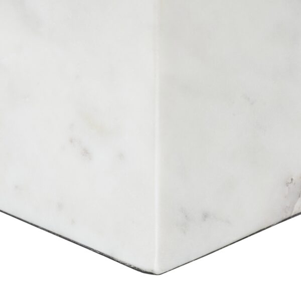Renwil Symmetra White Marble Pyramid Sculpture — product detail view 5