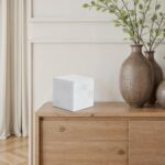 Renwil Relica White Marble Cube Sculpture — styled display; companion accessories not included
