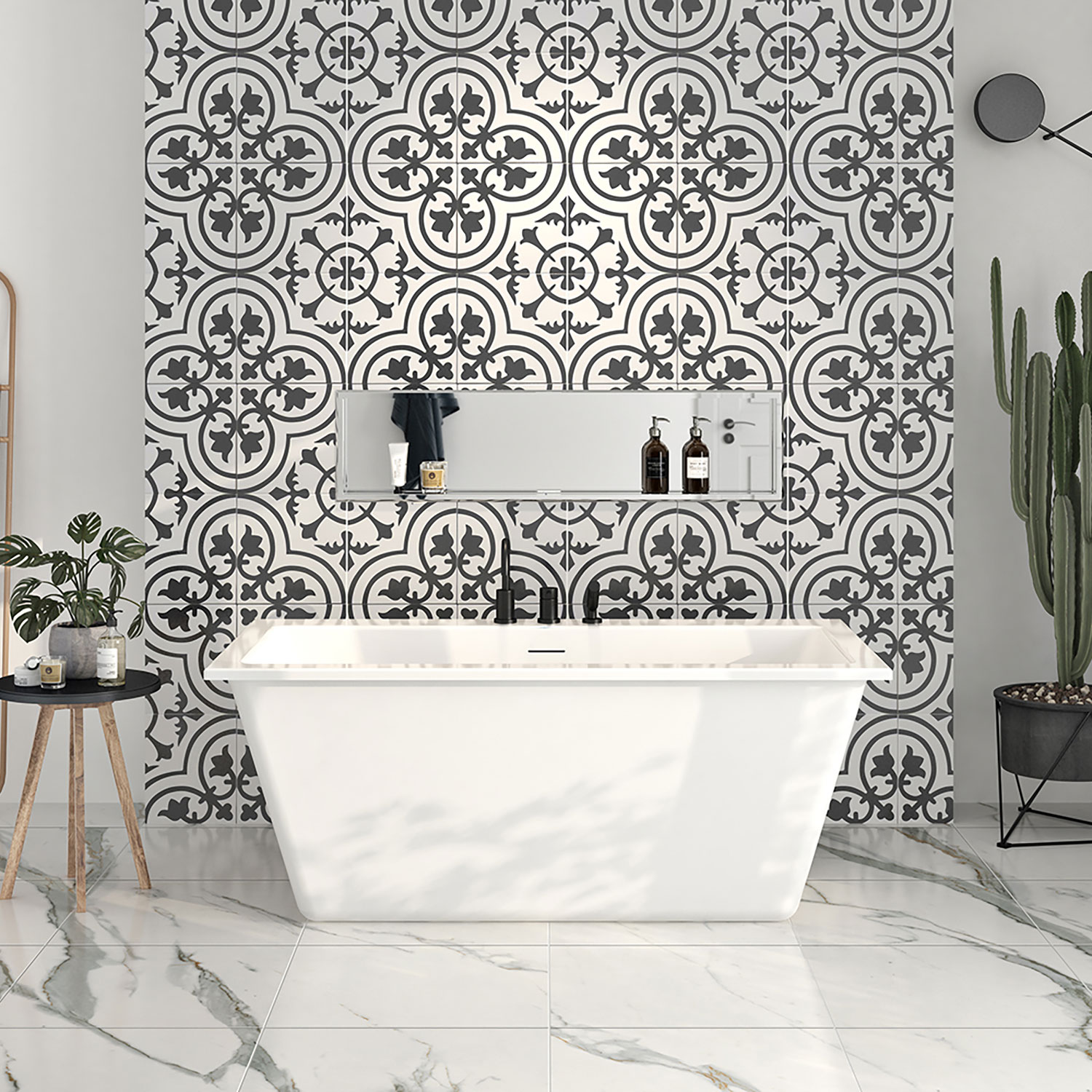 Simplo 2.0 TS26032FA001 1 Simplo 2.0 Freestanding bathtub, 59 3/4", in glossy white with integrated overflow TS26032FA001